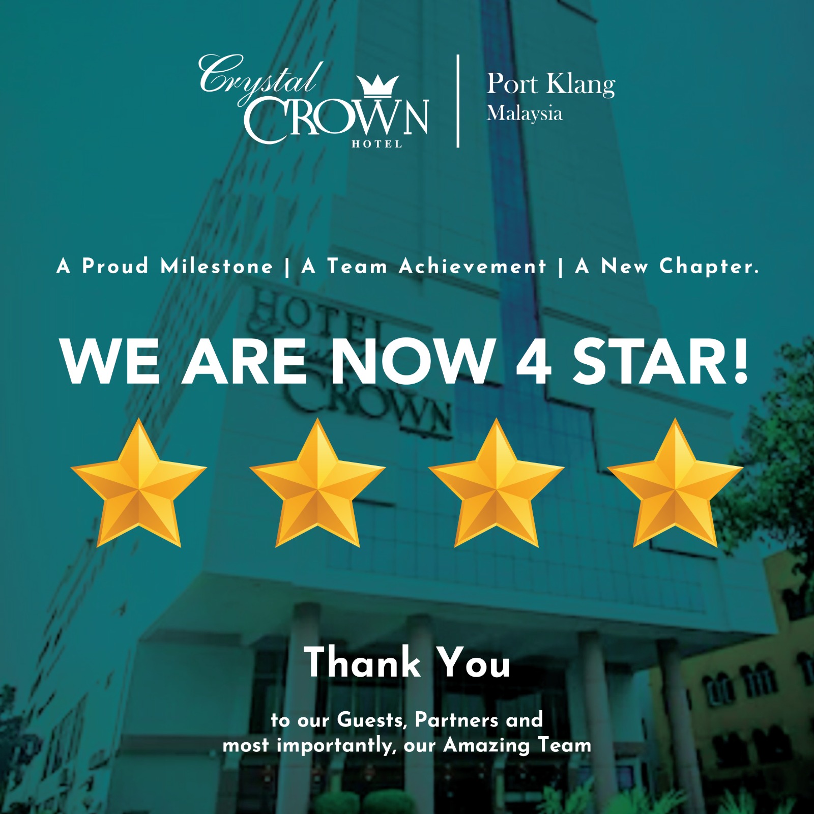 We Are Now 4 STAR!
